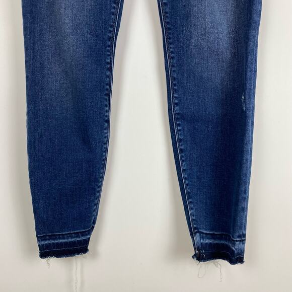 Spanx Distressed Ankle Skinny Jeans Medium Wash Womens Size Medium - Picture 5 of 12